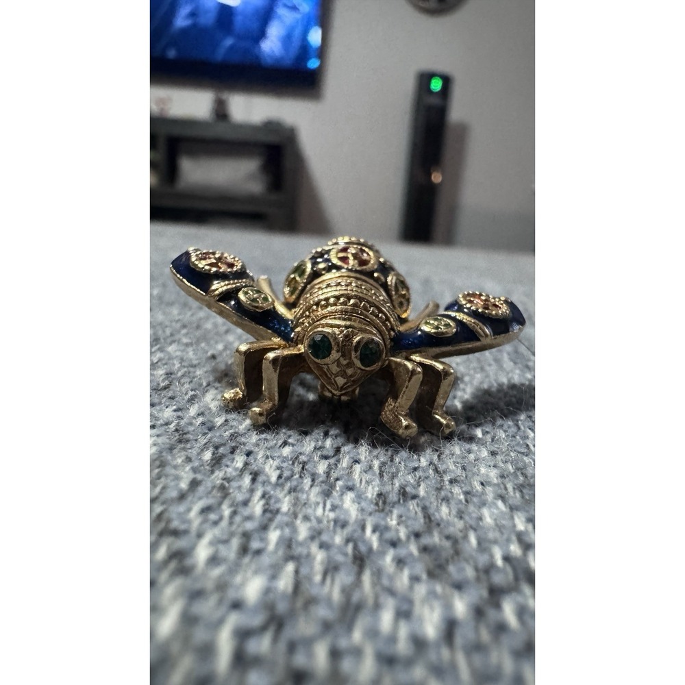 RARE Vintage Joan Rivers Imperial Bee Enamel Pin Brooch